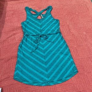 The North Face Women's XS teal dress with fabric belt